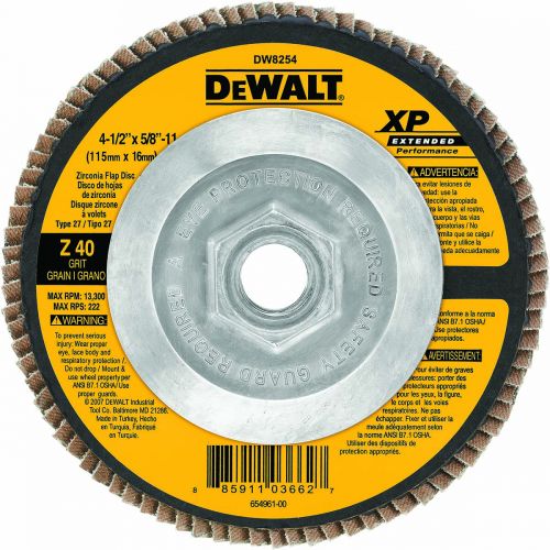 Dewalt 4-1/2 X 5/8in-11 Z40 T27 Xp Flap Disc DW8254