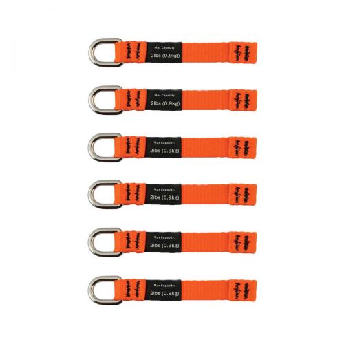 Ergodyne 3700-Bulk Medium Orange Web Tool Tails - 2Lb 60-Pack 19704-BULK