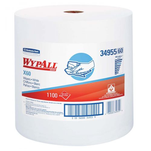X60 Wipers Jumbo Roll White 12.5''x13.4'' 1100 Wipers/Roll