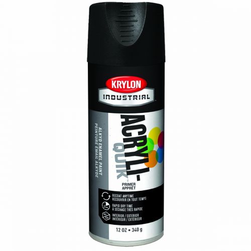 Krylon Industrial Acryli-Quik Acrylic Lacquer, Charcoal Black Primer K01316A07