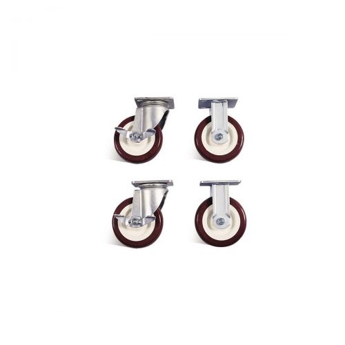 KNAACK 6 Poly Caster Set With Brakes 516
