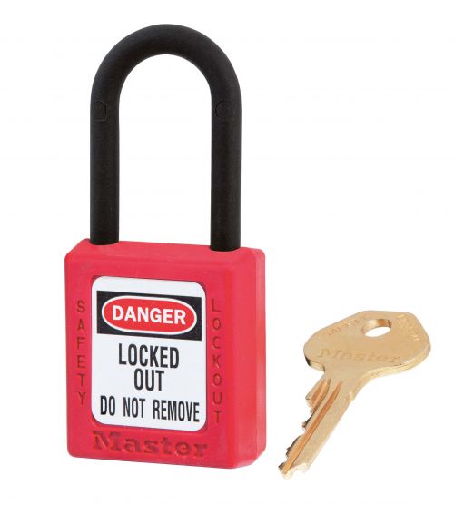 Master Lock Dielectric Safety Padlock 406RED