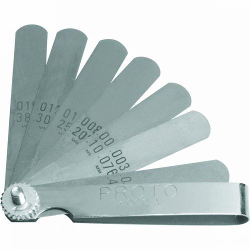 Proto 9 Blade Standard Feeler Gauge Set J000A
