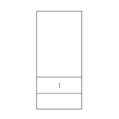 Bracket for use with single roll out fitment. Black.