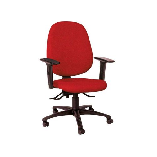 High Back Operator Arm Adjustable Chair