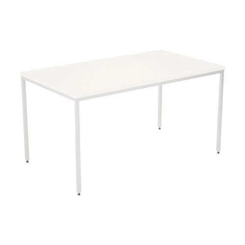 1600 Rectangular Table, 1600W x 800D x 727H, White.