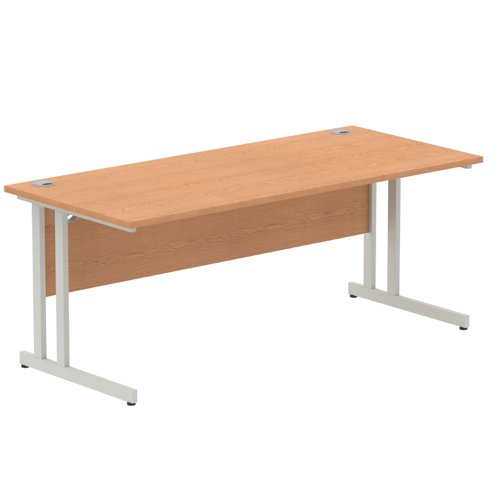 Impulse 1200mm Straight Desk with Cantilever Leg in Beech (1200mm)