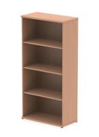 1600 Bookcase, 4 adjustable shelves 1600H x 400D x 800W