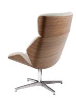 Skara Single Tone Veneer Shell High Back Swivel Chair