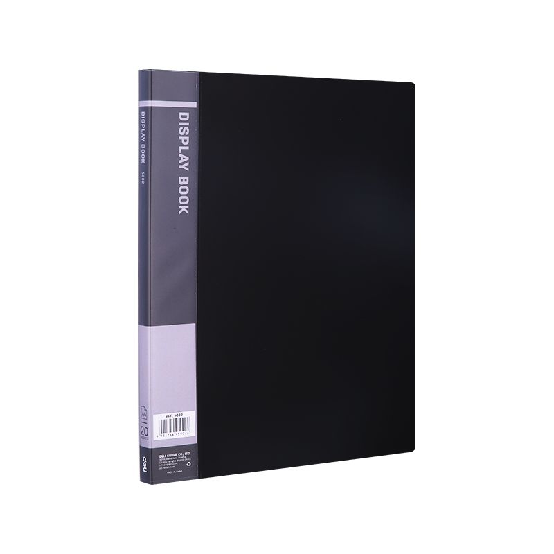 Deli 5002 Display Book H/Duty 20 Pkt Ast Cols