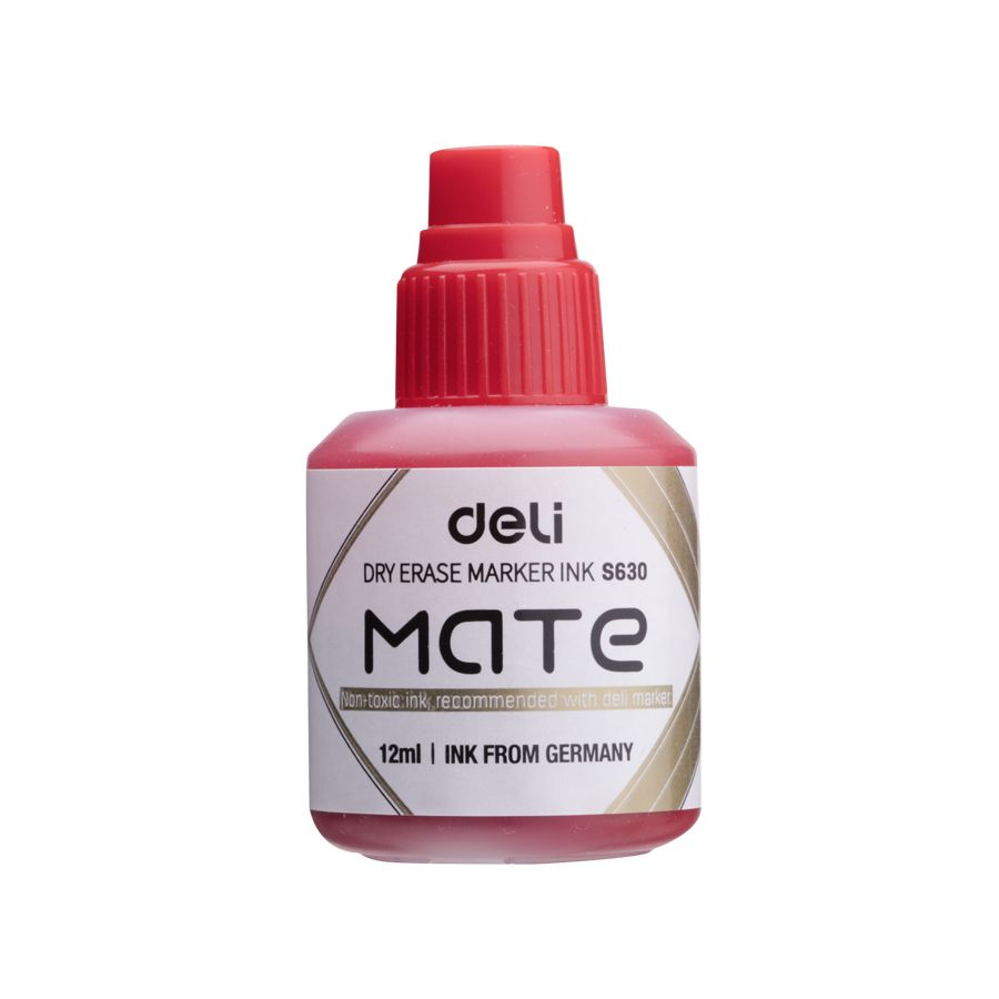 Deli Mate Whiteboard Ink refill 12ml Red