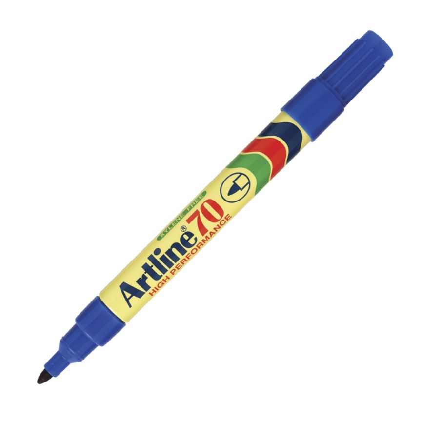 Artline 70 Permanent Marker Bullet tip Blue Bx12