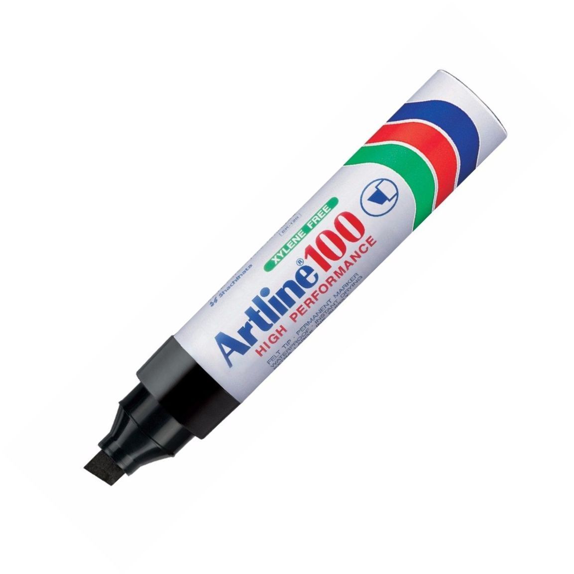 Artline 100 Jumbo Permanent Marker Chisel tip  7-12mm Black Bx6