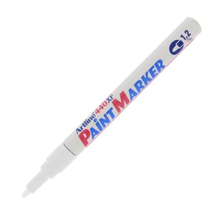 Artline 440 Paint Marker 1.2mm Wht Bx12