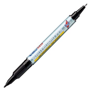 Artline 541T Wbrd Pen twin tip Black Bx12