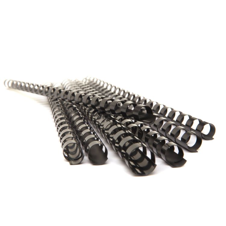 Pavo Binding Combs  6mm Black Bx40