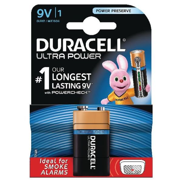 Duracell Ultra MN1604 9v M3 B1 Bx10