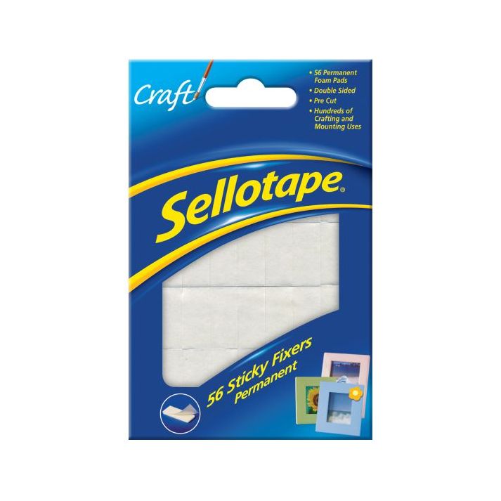 Sellotape Sticky Fixers 12x25mm 56s Pk12