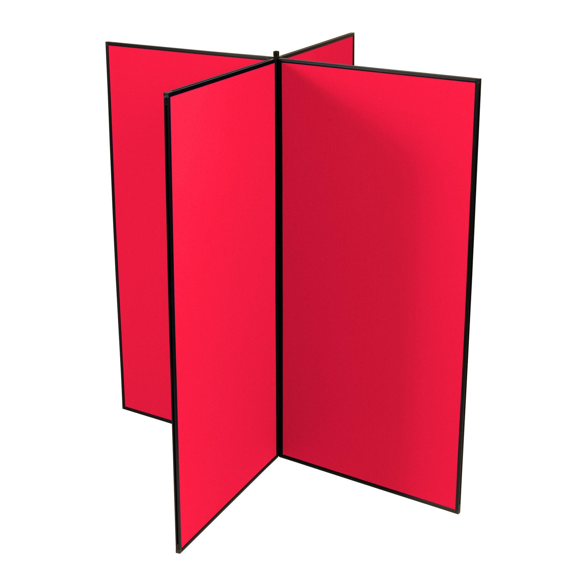 Jumbo Slimflex Exhibition Display 4 Panel Red