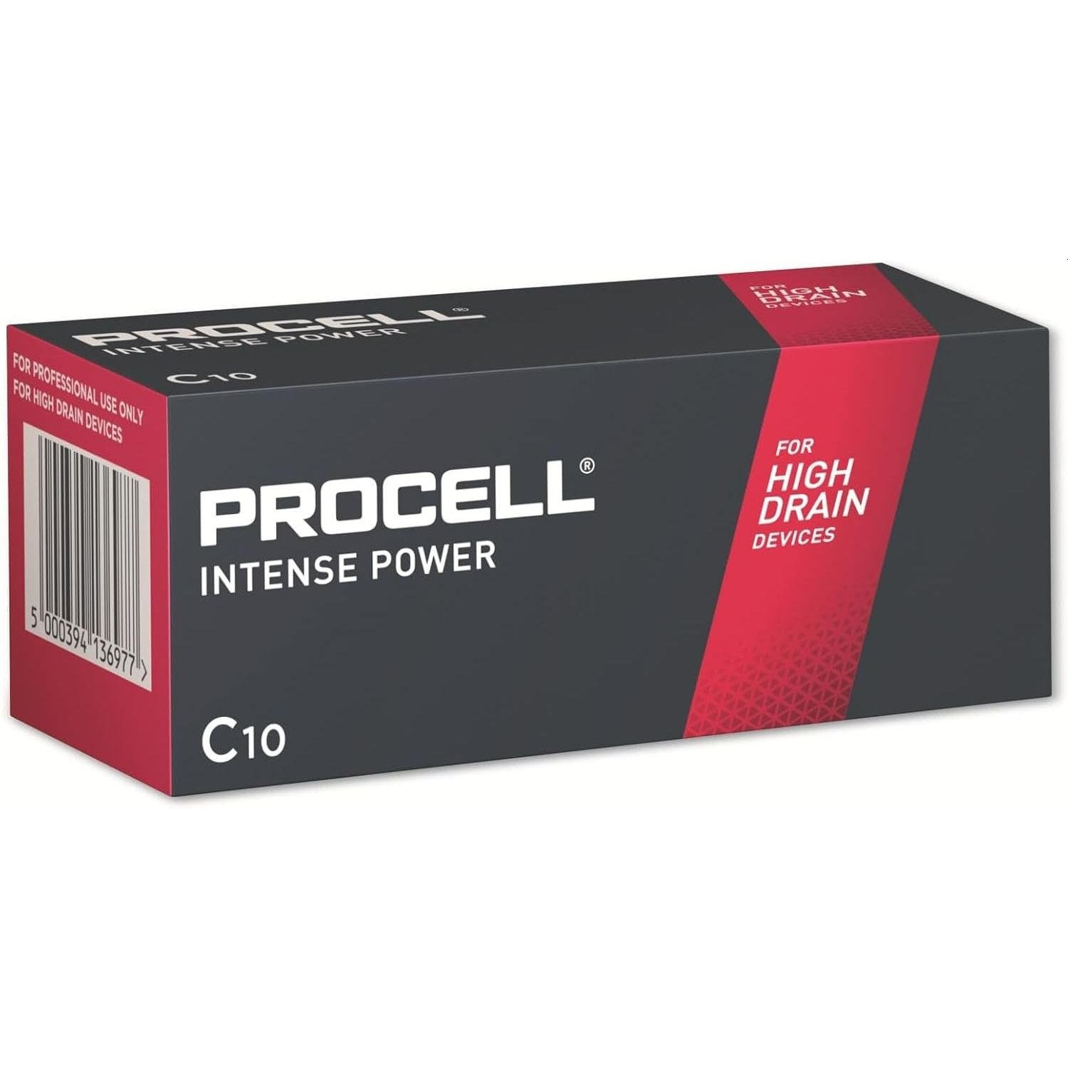 Duracell Procell Intense Battery C Alkaline, 1.5v Bx10