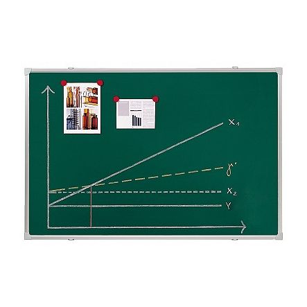 Chalk board Magnetic 180x120cm Green Aluminium Frame
