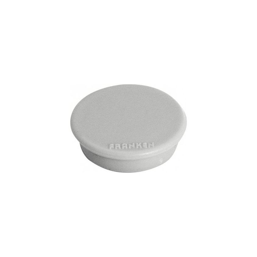 Magnet round 13mm grey Pk10