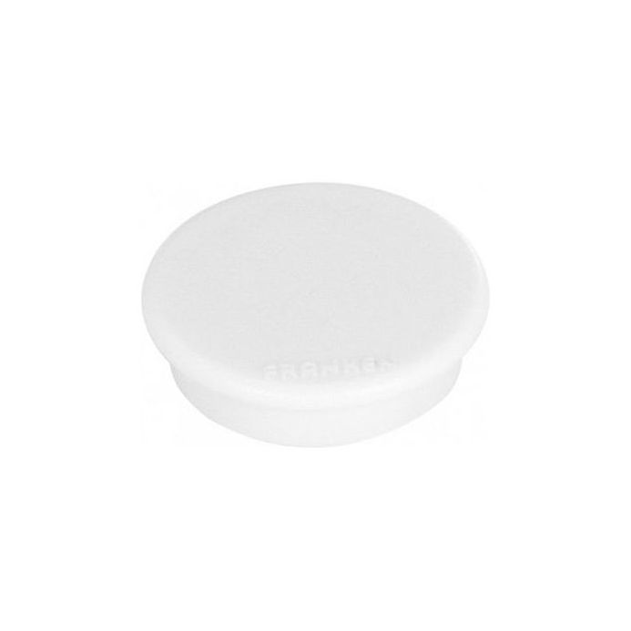 Magnet round 24 mm white Pk10