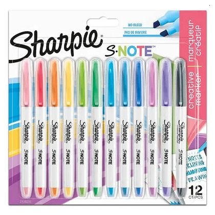 Sharpie S.Note Twin Tip Pens Pk12