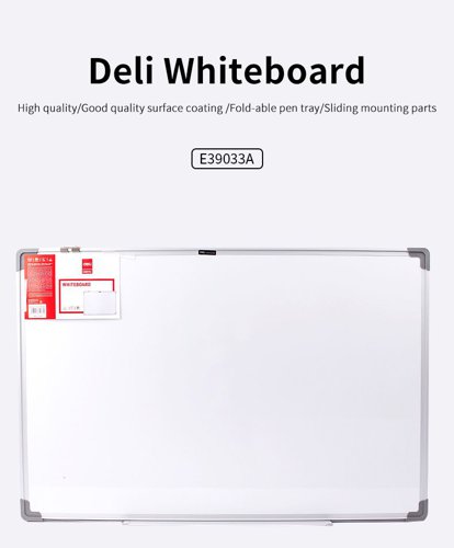Deli Whiteboard Magnetic 90x60cm - 105-5502