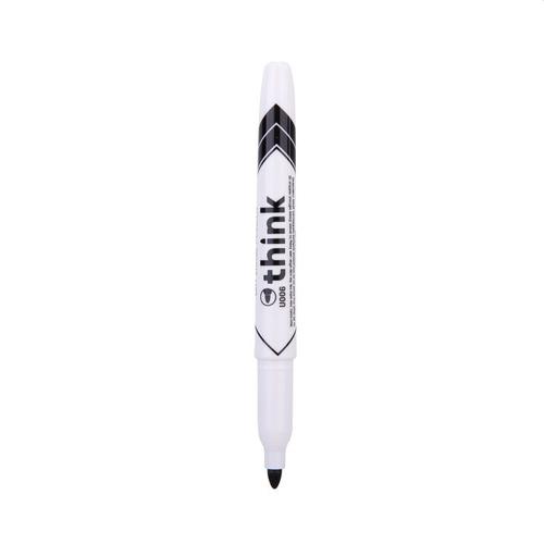Deli Think Whiteboard Pen Bullet tip  Black Bx12 - 105-7280