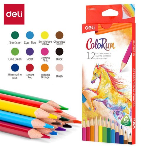 Deli Colorun Colour Pencils Pk12