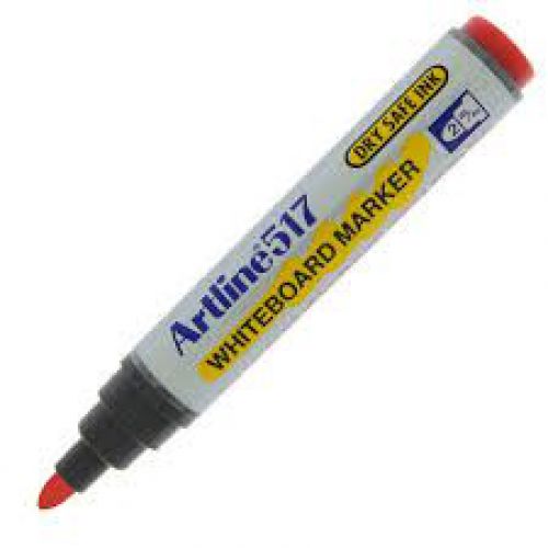 Artline 517 Dry Wipe Marker Bullet Pink Bx12 - 120-817762