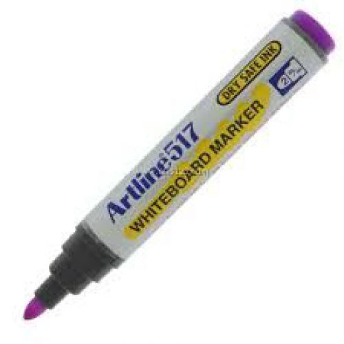 Artline 517 Dry Wipe Marker Bullet Purple Bx12