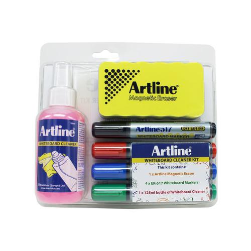 Artline Whiteboard cleaning kit
