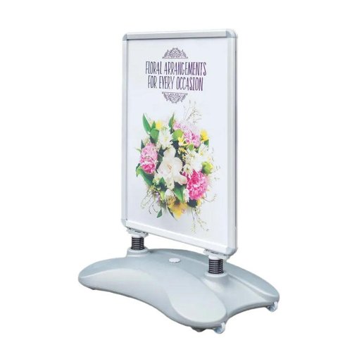 Deflecto A1 Outdoor Display Silver Water based