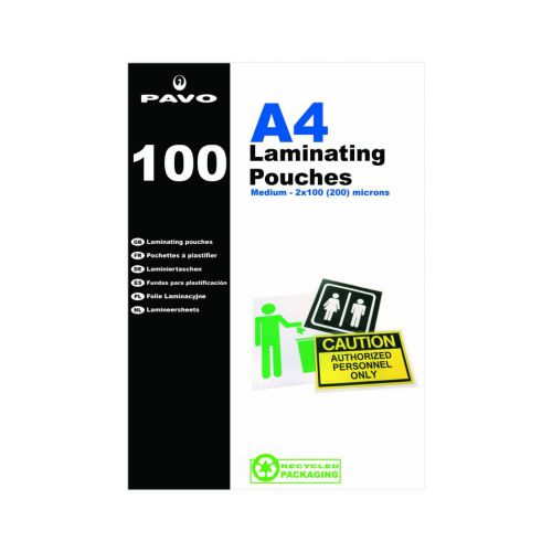 Pavo Lam Pouch A4 200mic Bx100