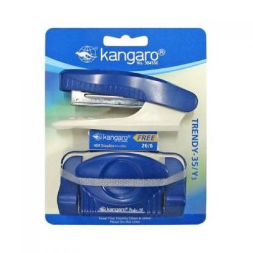 Kangaro Trendy Stapler/Punch Set