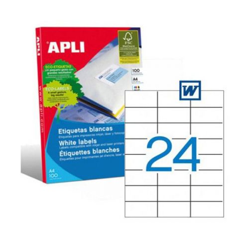 Apli 1273 Laser/Copier Labels 24up