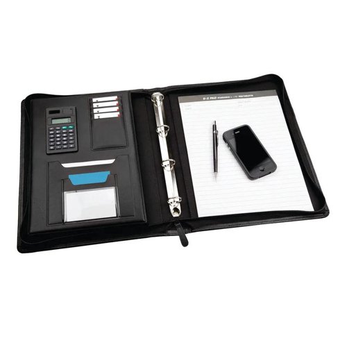 Monolith Meeting Folder Zip A4 Black