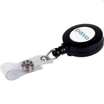 Pavo Badge Reel Black Bx10