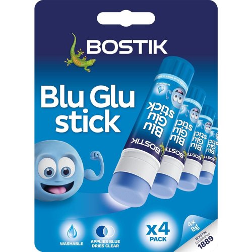 Bostik Blu Glu Sticks 8g Carded Pk4