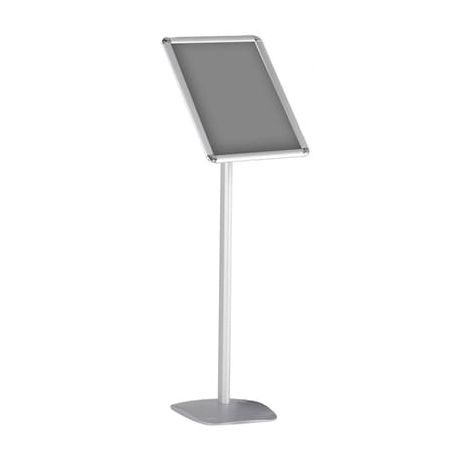 Silver A3 Lobby Stand Fixed Height 1.2m