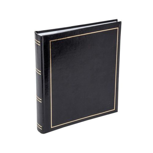 Photo Album Traditional Leather Look Blk