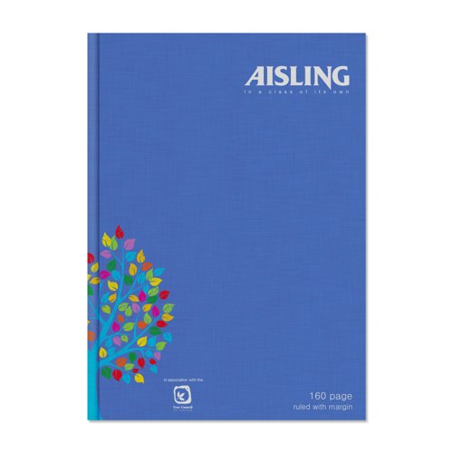 Aisling Hardback A4 Blue Pk3