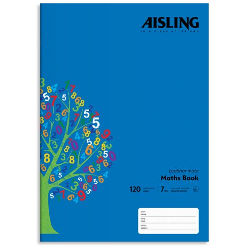 Aisling Exercise Book A4 7mm 120 Page Pk10