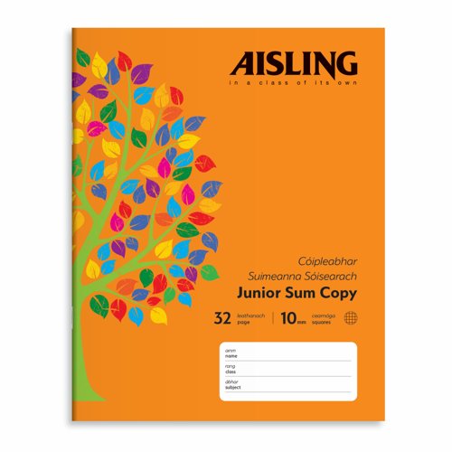 Aisling Copybook Sum 10mm 32Pg Pk10