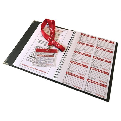 Visitors Pass Book with 100 passes