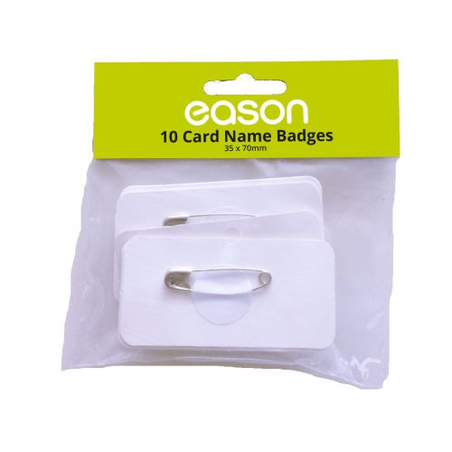 Card Badges Rectangular Bx10