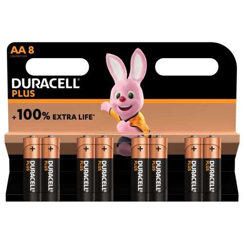 Duracell Plus MN1500 AA Pk8