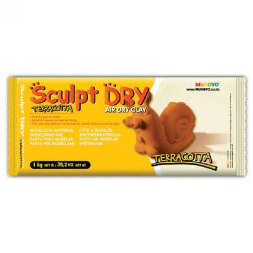 Sculpt-dry Air hardening clay, 1kg terracotta